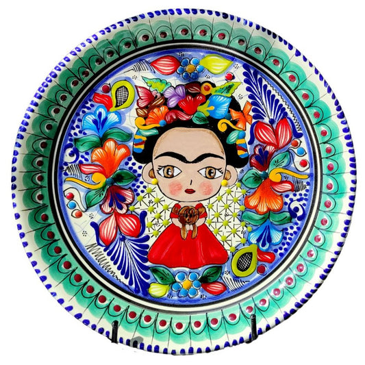 Plato Frida Kahlo | Talavera 100% original