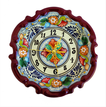 Reloj barroco 25cm | Talavera 100% original