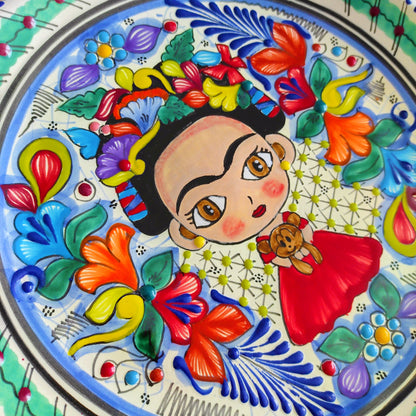 Plato Frida Kahlo | Talavera 100% original