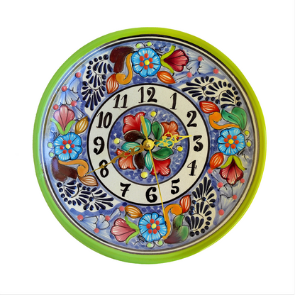 Reloj redondo 25cm | Talavera 100% original